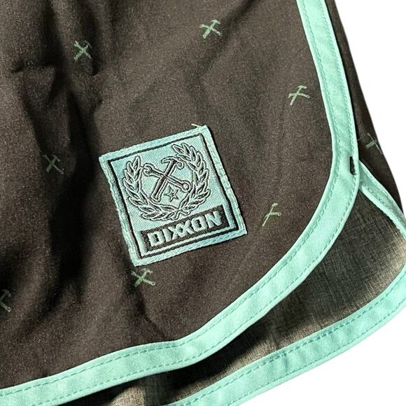 Dixxon Men Finney Chad Shorts Mens Small Quick Dry Swim Trunks Scalloped Leg AOP - Picture 5 of 7